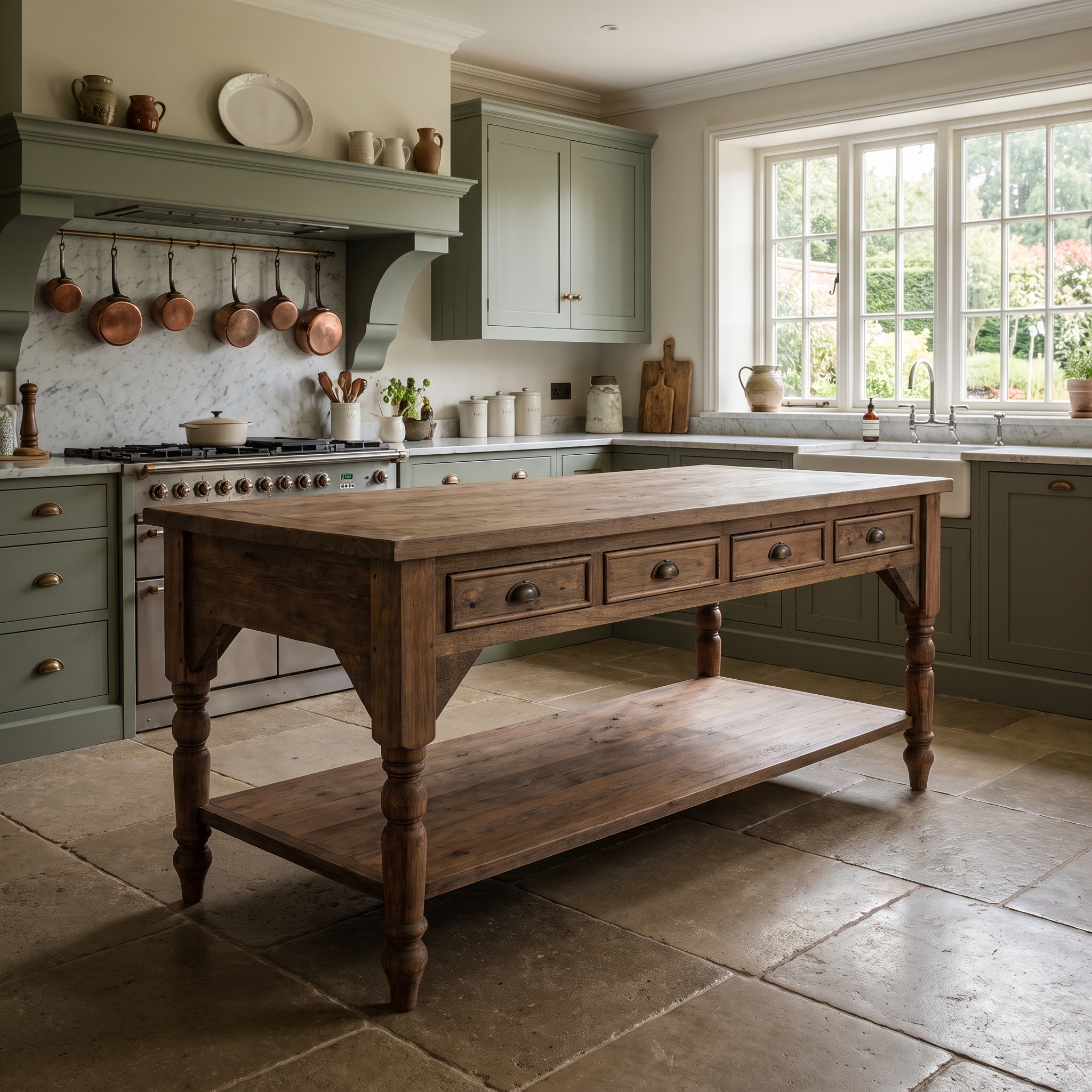 Jamestown Farmhouse Kitchen Island - Image 3