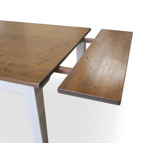 Tiberon Farmhouse Table with Breadboard Extensions Vintage Millwerks