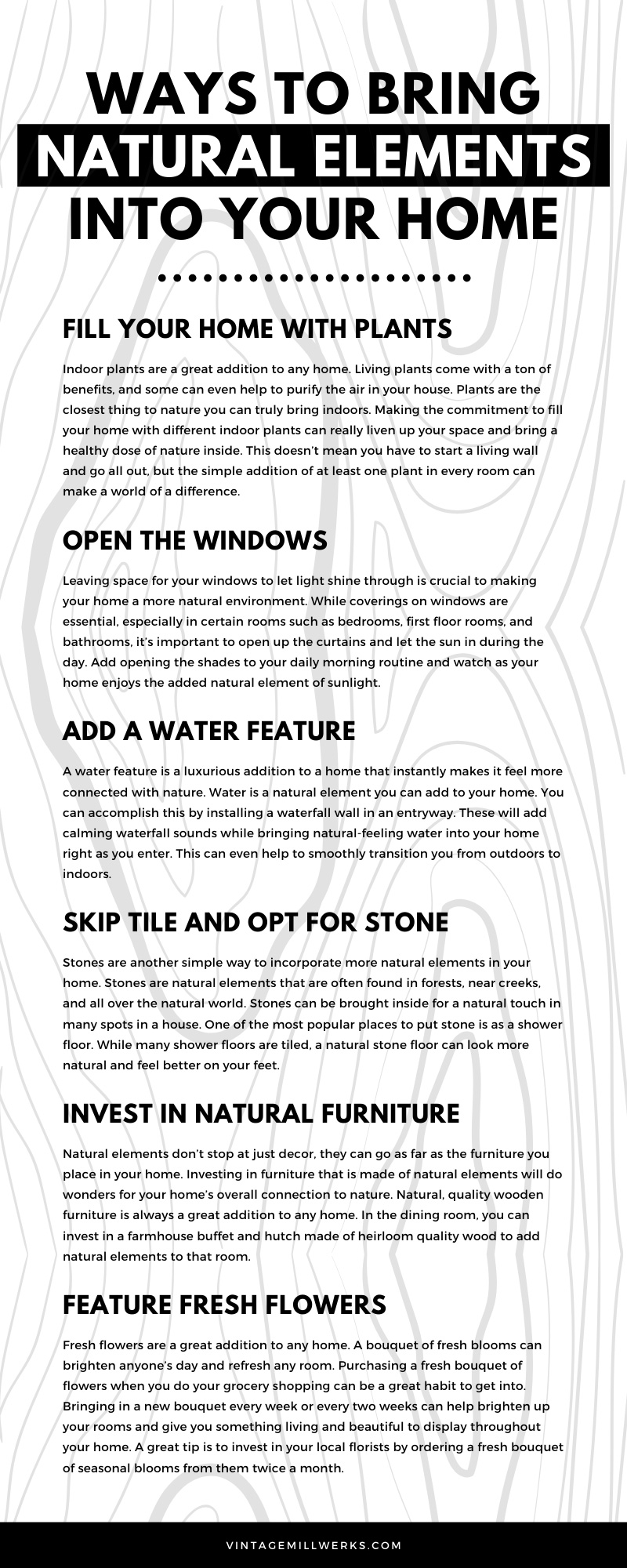 Natural Elements into Your Home