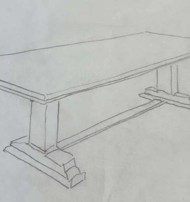 A Private listing, Aspen, custom 144" Oak Table
