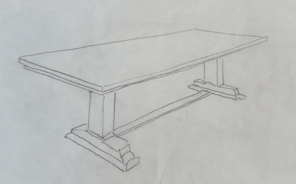 A Private listing, Aspen, custom 144″ Oak Table no tax
