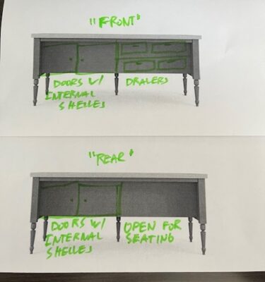 A Private listing Joe, custom J Town Kitchen Island