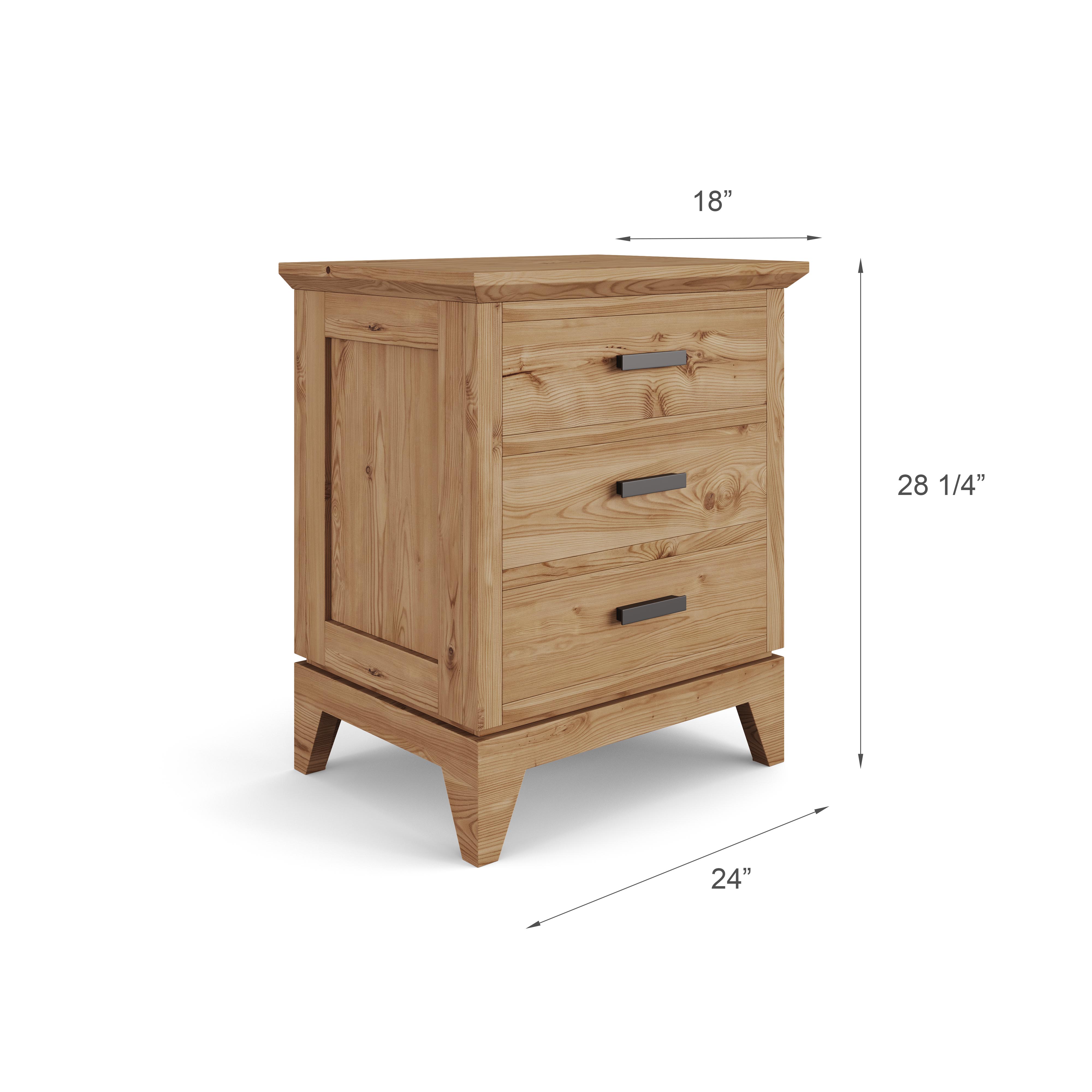 Lido 3 Drawer Nightstand - Image 4