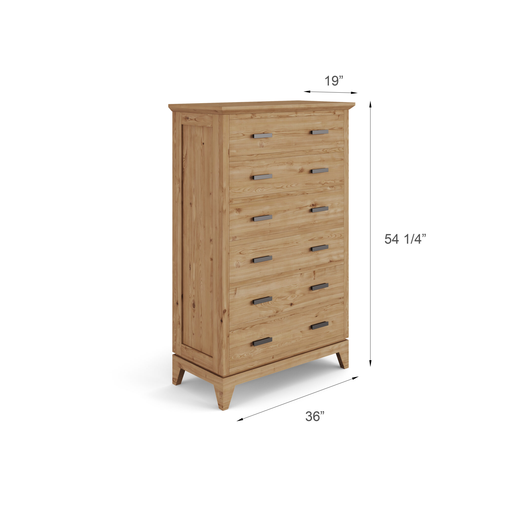 Lido 6 Drawer High Chest - Image 3