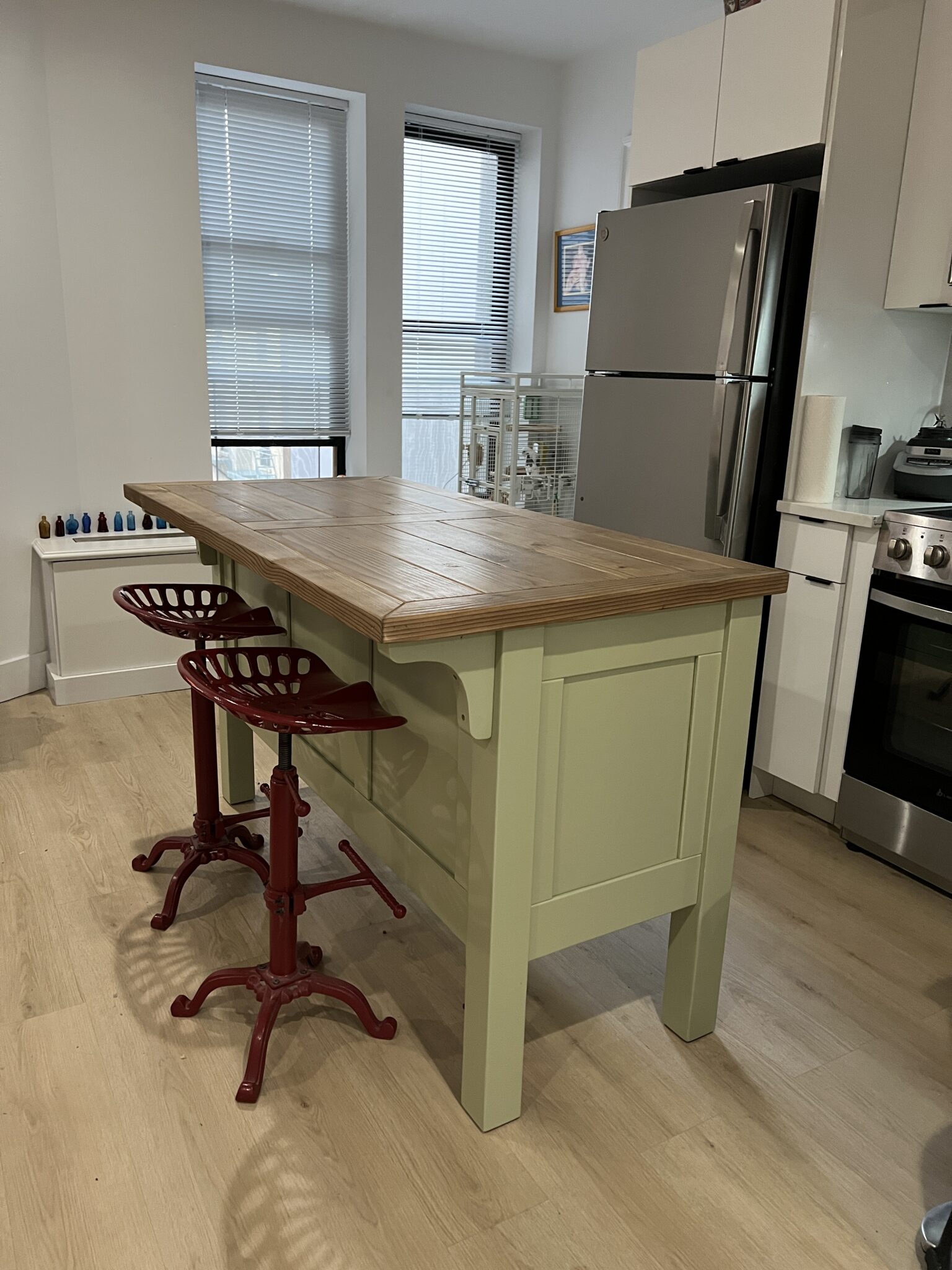 Functional Kitchen Island with Plenty of Storage and Seating